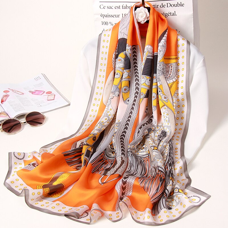 Pure Silk Luxury Scarf - Cover Peace