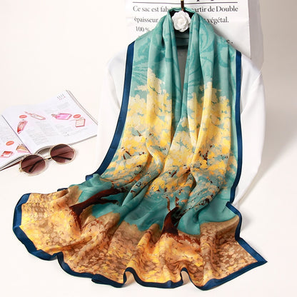 Pure Silk Luxury Scarf - Cover Peace