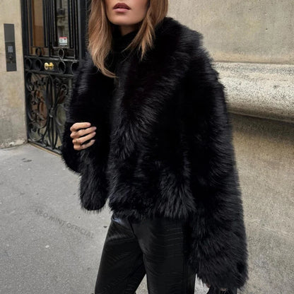 Faux Fox Fur Jacket