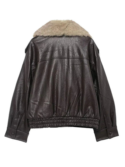 Faux Leather Jacket