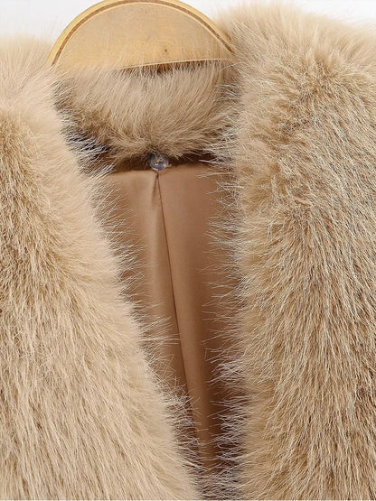Faux Fur Collar Coat