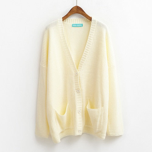 Casual Oversized Cardigan - Cover Peace