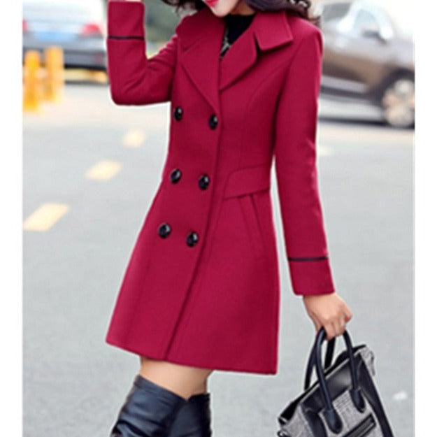 Slim & Woolen Coat - Cover Peace