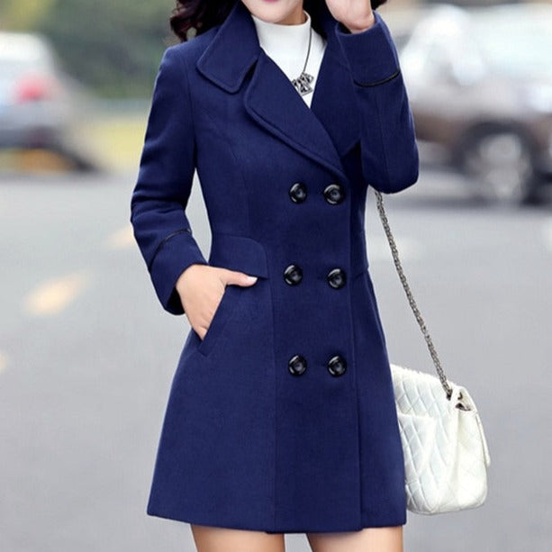 Slim & Woolen Coat - Cover Peace