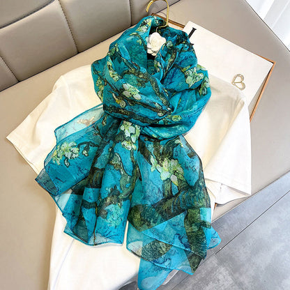 Fashion Silk Scarve - Cover Peace