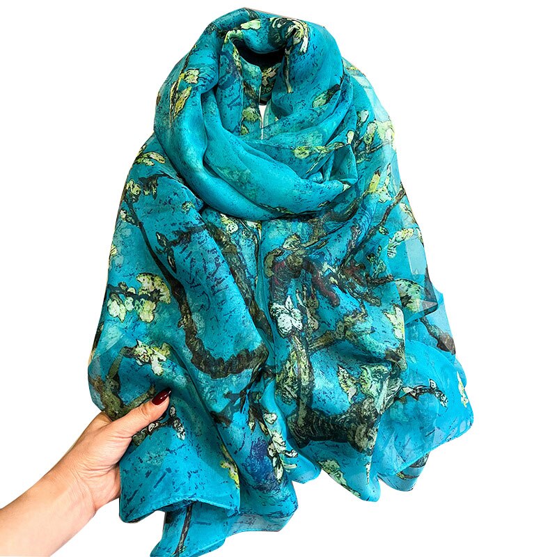 Fashion Silk Scarve - Cover Peace